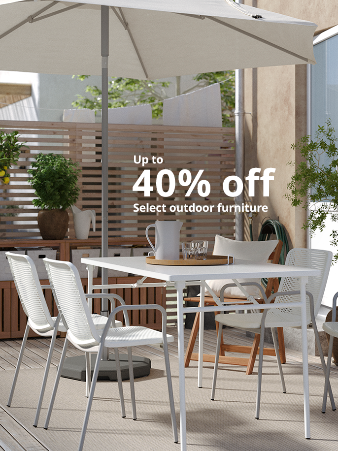 Up to 40% off select outdoor furniture