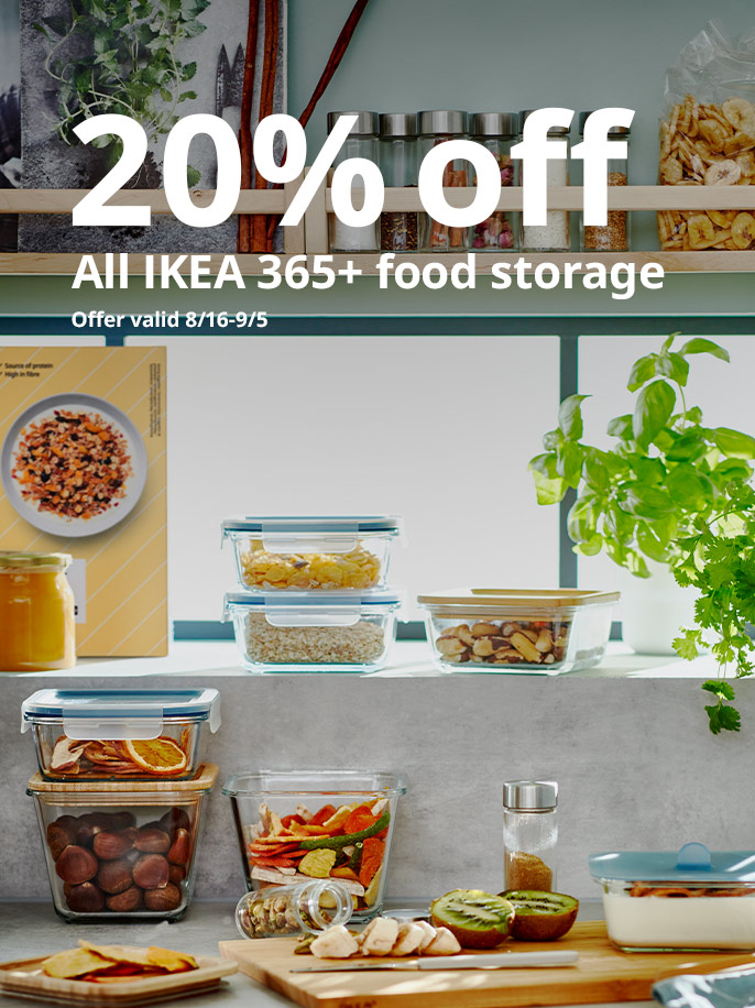 20% off food storage