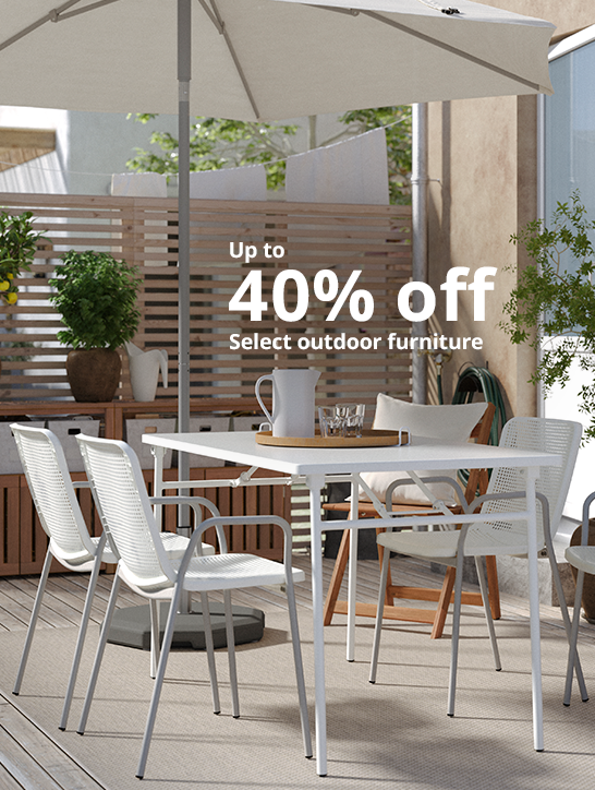 Up to 40% off select outdoor furniture