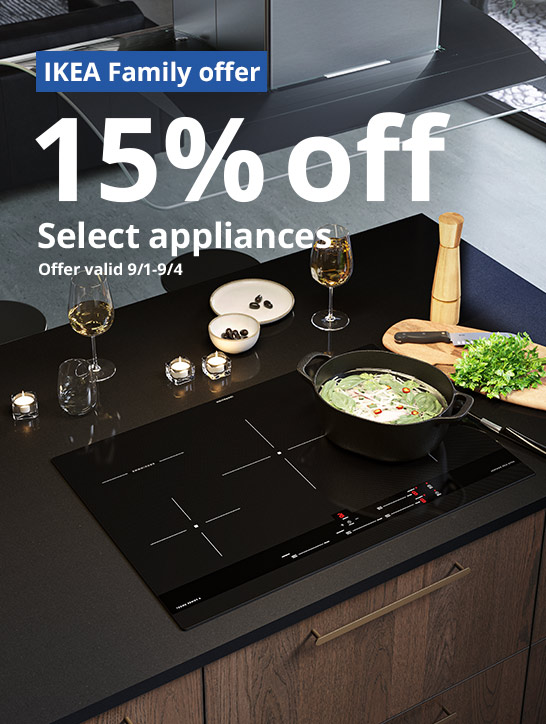 15% off kitchen appliances for IKEA Family