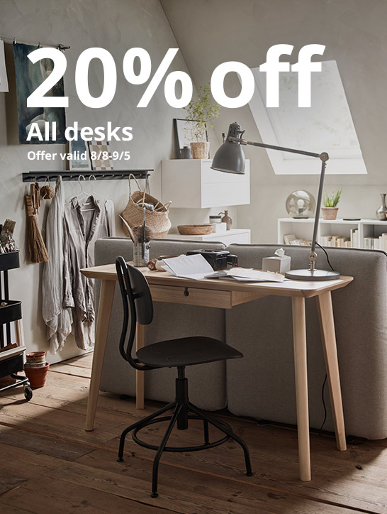 20% off bed and bath textiles