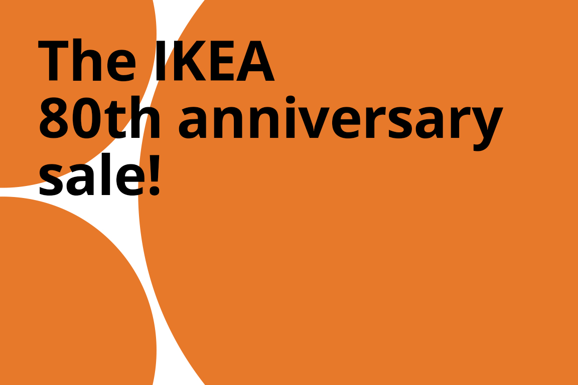 IKEA 80th anniversary sale visual