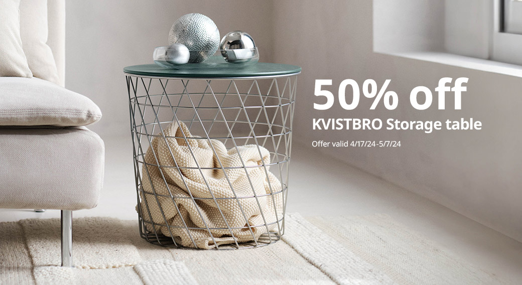 50% off KVISTBRO Storage table