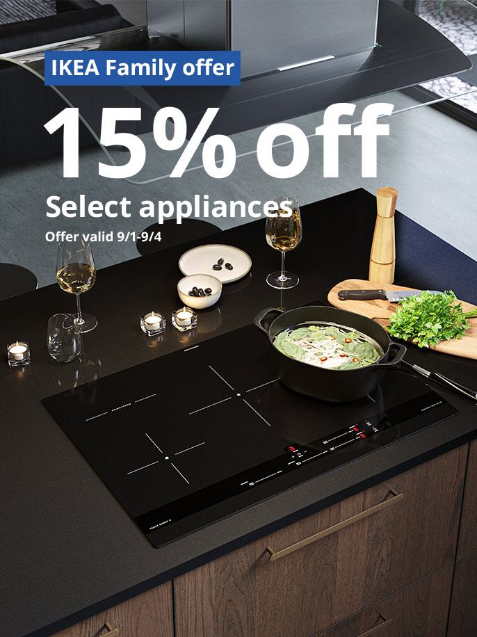 15% off kitchen appliances for IKEA Family