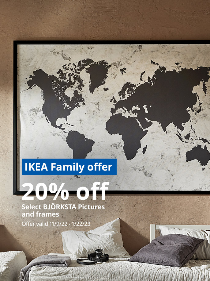 IKEA Family Offer: 20% off select BJORKSTA Pictures and Frames